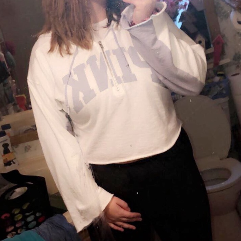 PINK crop top jacket.